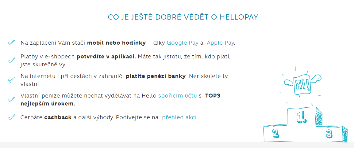 Hellopay Vyhody